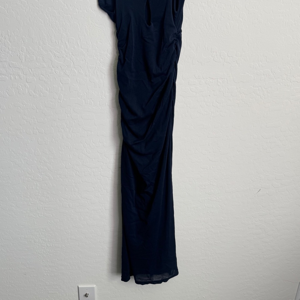 Free People Initimately Long Live Mesh Midi Slip Navy Size S Boho Lightweight - Picture 12 of 14